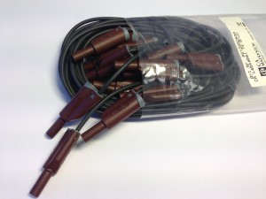 Silikoniset laboratoriokaapelit: 1 m