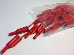 Silikoniset laboratoriokaapelit: 25 cm